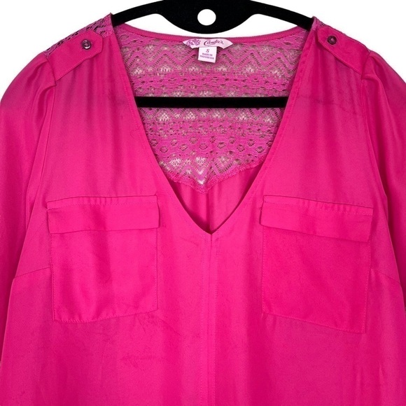 Candies hot pink blouse top - Picture 3 of 8